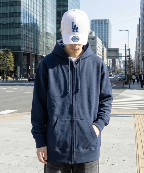 TRUSS(トラス)の「【TRUSS】12.4オンス ヘビーウェイト フルジップパーカー ジップアップ オーバーサイズ 厚手 裏起毛 HSZ-137(パーカー・メンズ・ネイビー/ヘザーグレー/オフホワイト/ブラック・S/M/L/XL)」の19枚目の写真