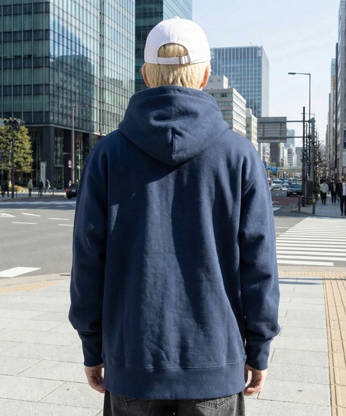 TRUSS(トラス)の「【TRUSS】12.4オンス ヘビーウェイト フルジップパーカー ジップアップ オーバーサイズ 厚手 裏起毛 HSZ-137(パーカー・メンズ・ネイビー/ヘザーグレー/オフホワイト/ブラック・S/M/L/XL)」の20枚目の写真
