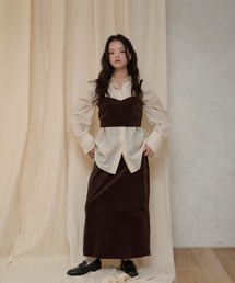 MUHET | 【set item】velour bustier & skirt / ベロアビスチェ＆スカートセット(スカート)