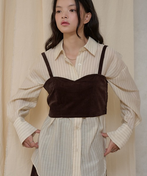 MUHET（ミュエータ）の「【set item】velour bustier & skirt / ベロアビスチェ＆スカートセット（スカート・レディース・ブラウン/ネイビー・SMALL/MEDIUM/LARGE）」の18枚目の写真