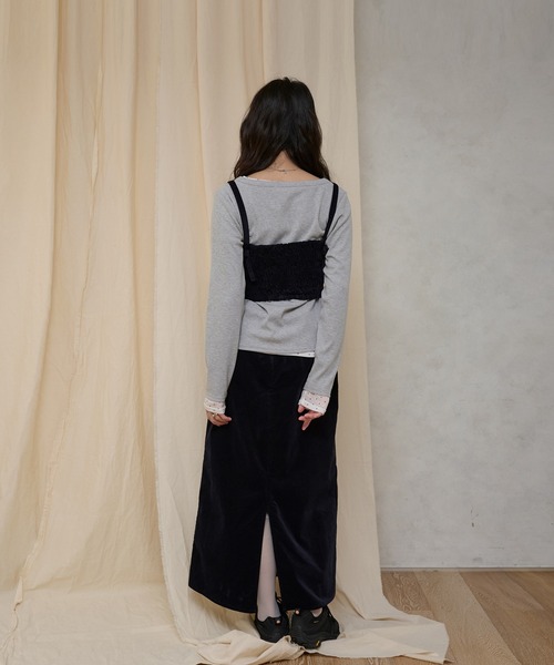 MUHET（ミュエータ）の「【set item】velour bustier & skirt / ベロアビスチェ＆スカートセット（スカート・レディース・ブラウン/ネイビー・SMALL/MEDIUM/LARGE）」の11枚目の写真