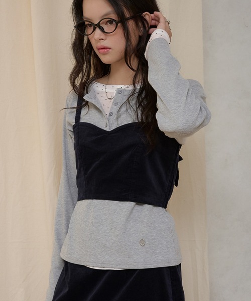 MUHET（ミュエータ）の「【set item】velour bustier & skirt / ベロアビスチェ＆スカートセット（スカート・レディース・ブラウン/ネイビー・SMALL/MEDIUM/LARGE）」の10枚目の写真