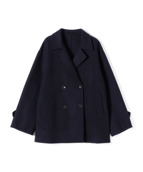 SUPER140 ダブル フェイス ショート コート（ピーコート）｜SHIPS