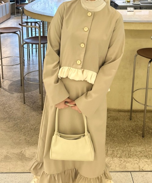 idemイデム　 blooming frill long skirt blooming frill long skirt / フリルデザインスカート【セットアップ