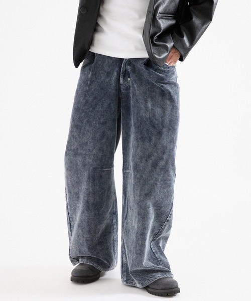 FTW(エフティダブリュー)の「PROCESSED CORDUROY PANTS(その他パンツ・レディース・ネイビー/チャコールグレー・SMALL/LARGE/MEDIUM)」の2枚目の写真