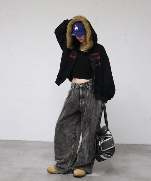 FTW(エフティダブリュー)の「PROCESSED CORDUROY PANTS(その他パンツ・レディース・ネイビー/チャコールグレー・SMALL/LARGE/MEDIUM)」の7枚目の写真