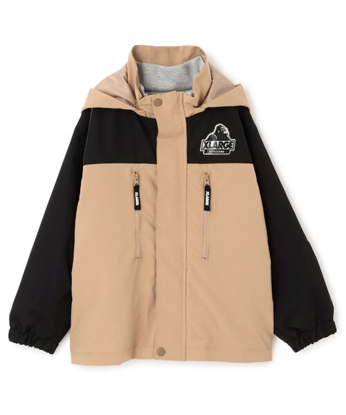 XLARGE KIDS（エクストララージキッズ）の「【3WAY】OGフードブルゾン（ブルゾン・キッズ・ブラック/ベージュ/ブルー・120cm/130cm/140cm/100cm/110cm/90cm）」の2枚目の写真