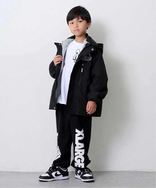XLARGE KIDS（エクストララージキッズ）の「【3WAY】OGフードブルゾン（ブルゾン・キッズ・ブラック/ベージュ/ブルー・120cm/130cm/140cm/100cm/110cm/90cm）」の4枚目の写真