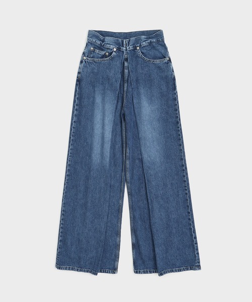 JOHN LAWRENCE SULLIVAN/ジョンローレンスサリバン】WASHED DENIM WIDE