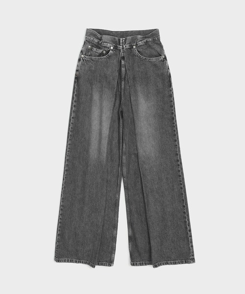 JOHN LAWRENCE SULLIVAN/ジョンローレンスサリバン】WASHED DENIM WIDE