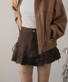 LAYERED FRILL SKORT レイヤードフリルスコート 春服（スカート）｜SLY