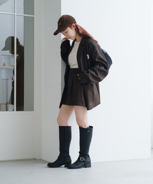 Kastane（カスタネ）の「SETUPショートパンツ（その他パンツ・レディース・ブラック/ダークブラウン・FREE）」の8枚目の写真