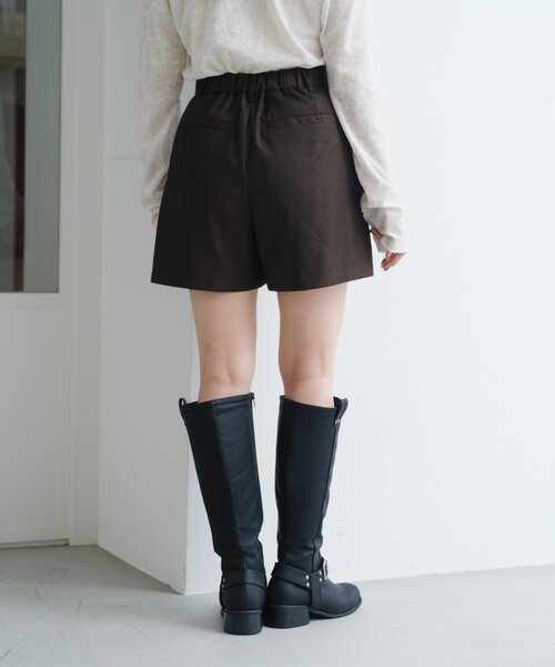 Kastane（カスタネ）の「SETUPショートパンツ（その他パンツ・レディース・ブラック/ダークブラウン・FREE）」の12枚目の写真