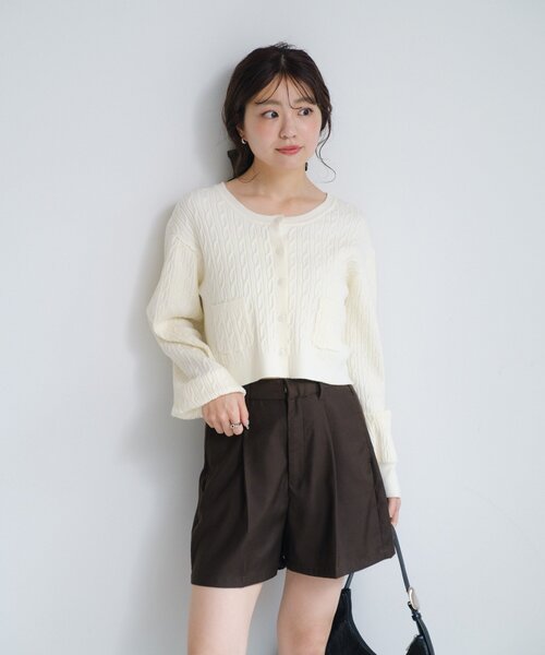 Kastane（カスタネ）の「SETUPショートパンツ（その他パンツ・レディース・ブラック/ダークブラウン・FREE）」の13枚目の写真