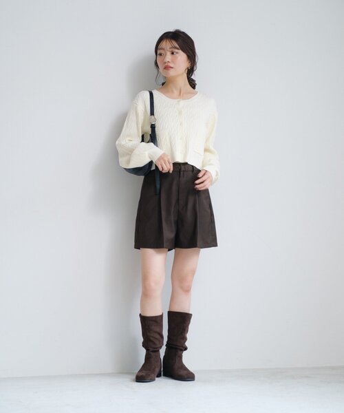 Kastane（カスタネ）の「SETUPショートパンツ（その他パンツ・レディース・ブラック/ダークブラウン・FREE）」の16枚目の写真