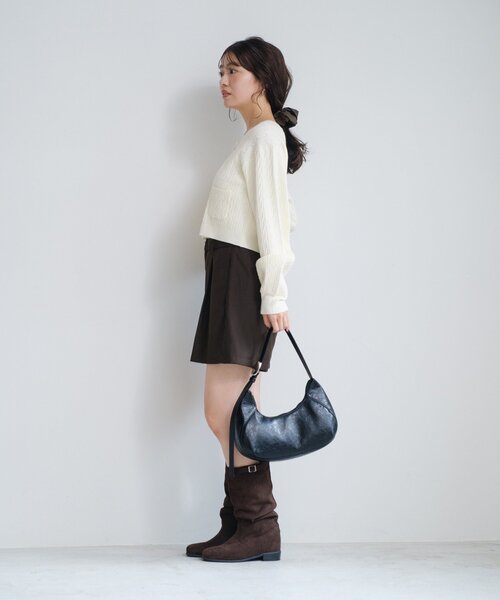 Kastane（カスタネ）の「SETUPショートパンツ（その他パンツ・レディース・ブラック/ダークブラウン・FREE）」の17枚目の写真