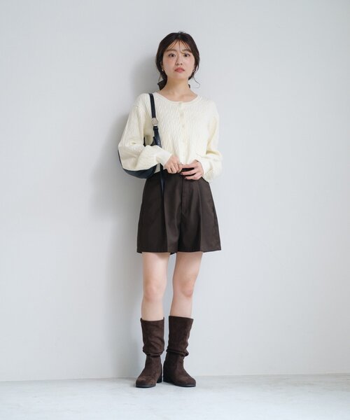 Kastane（カスタネ）の「SETUPショートパンツ（その他パンツ・レディース・ブラック/ダークブラウン・FREE）」の19枚目の写真