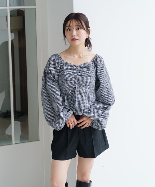 Kastane（カスタネ）の「SETUPショートパンツ（その他パンツ・レディース・ブラック/ダークブラウン・FREE）」の20枚目の写真