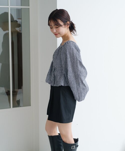 Kastane（カスタネ）の「SETUPショートパンツ（その他パンツ・レディース・ブラック/ダークブラウン・FREE）」の21枚目の写真