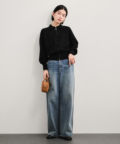 Ruelle デニムセットアップ＋カーディガン Ruelle デニムセットアップ