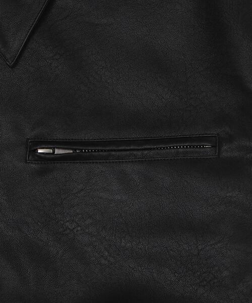 LUCY(ルーシー)の「LUCY/PUダブルZIPブルゾン(ブルゾン・メンズ・ブラウン/ブラック・LARGE/MEDIUM)」の11枚目の写真