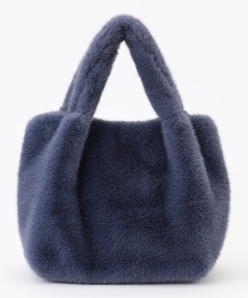 ANY（エニィ）の「カラーファーバッグ（ショルダーバッグ・レディース・レッド系/ライトグレー系/オレンジ系/ベージュ系/ダークブラウン系/ダルブルー系・F）」の18枚目の写真