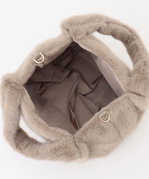 ANY（エニィ）の「カラーファーバッグ（ショルダーバッグ・レディース・レッド系/ライトグレー系/オレンジ系/ベージュ系/ダークブラウン系/ダルブルー系・F）」の14枚目の写真