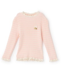 KP（ケーピー）の「リブタートル ボーダー（ニット/セーター）」