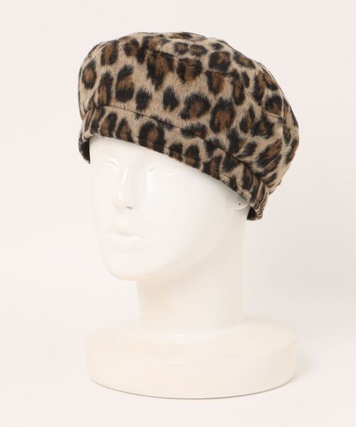 Ritzy（リッツィー）の「レオパード柄ベレー帽（ハンチング/ベレー帽・レディース・グレー/ピンク/ベージュ・FREE）」の16枚目の写真