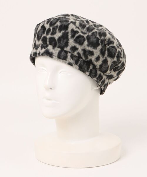 Ritzy（リッツィー）の「レオパード柄ベレー帽（ハンチング/ベレー帽・レディース・グレー/ピンク/ベージュ・FREE）」の17枚目の写真