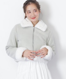 ◇フェイクファー付ショートダッフルコート（ダッフルコート）｜JILL