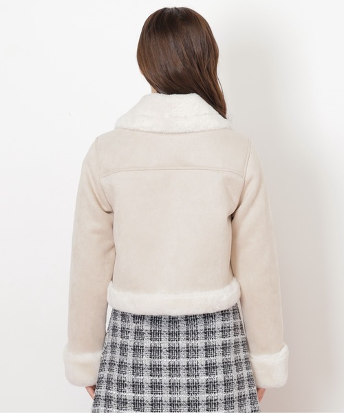 JILL by JILL STUART(ジルバイジルスチュアート)の「◇フェイクムートンジャケット(その他アウター・レディース・ピンク/ホワイト/グレー・SMALL/MEDIUM)」の5枚目の写真