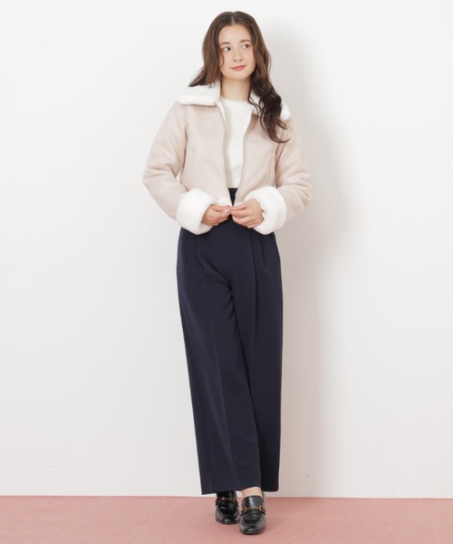 JILL by JILL STUART(ジルバイジルスチュアート)の「◇フェイクムートンジャケット(その他アウター・レディース・ピンク/ホワイト/グレー・SMALL/MEDIUM)」の17枚目の写真