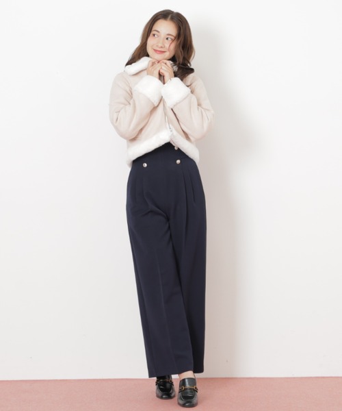 JILL by JILL STUART(ジルバイジルスチュアート)の「◇フェイクムートンジャケット(その他アウター・レディース・ピンク/ホワイト/グレー・SMALL/MEDIUM)」の18枚目の写真