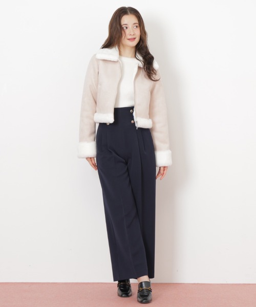 JILL by JILL STUART(ジルバイジルスチュアート)の「◇フェイクムートンジャケット(その他アウター・レディース・ピンク/ホワイト/グレー・SMALL/MEDIUM)」の15枚目の写真