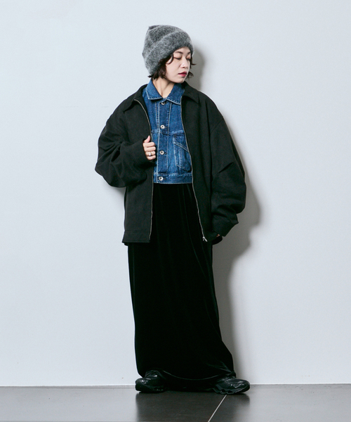 KURO（クロ）の「KURO SELVEDGE CROPPED TRUCKER JACKET 964178：デニムジャケット（デニムジャケット・レディース・ブルー系その他・MEDIUM）」の9枚目の写真