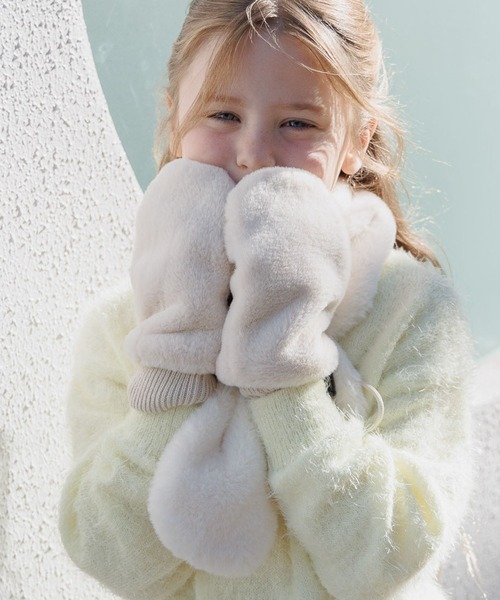 セール】洗えるフワフワミトン/595547（手袋）｜GLOBAL WORK