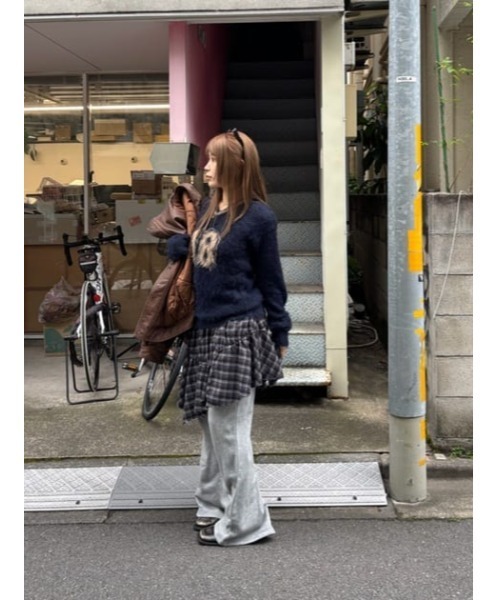 LAGUA GEM（ラグアジェム）の「STITCH ZIP SWEAT パンツ（スウェットパンツ・レディース・杢グレー/チャコールグレー/ライトカーキ・MEDIUM/SMALL）」の16枚目の写真