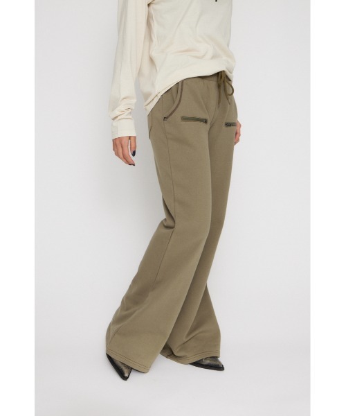 LAGUA GEM（ラグアジェム）の「STITCH ZIP SWEAT パンツ（スウェットパンツ・レディース・杢グレー/チャコールグレー/ライトカーキ・MEDIUM/SMALL）」の18枚目の写真