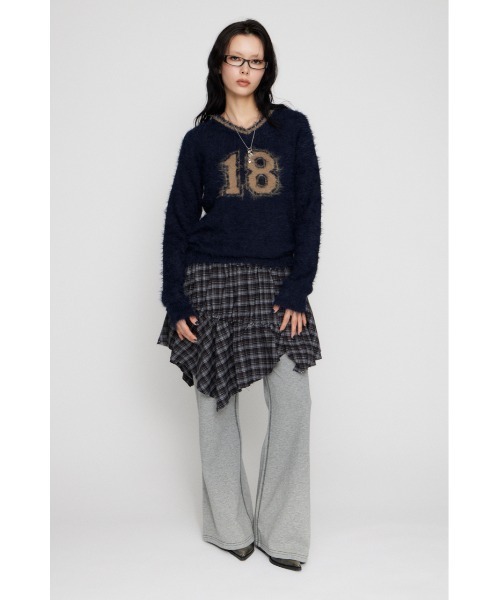 LAGUA GEM（ラグアジェム）の「STITCH ZIP SWEAT パンツ（スウェットパンツ・レディース・杢グレー/チャコールグレー/ライトカーキ・MEDIUM/SMALL）」の22枚目の写真