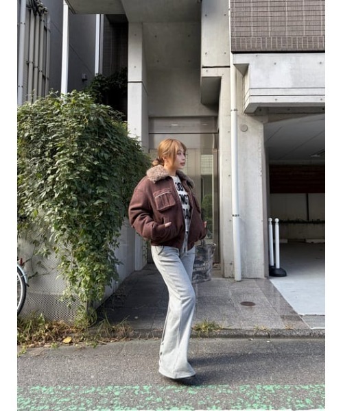 LAGUA GEM（ラグアジェム）の「STITCH ZIP SWEAT パンツ（スウェットパンツ・レディース・杢グレー/チャコールグレー/ライトカーキ・MEDIUM/SMALL）」の8枚目の写真