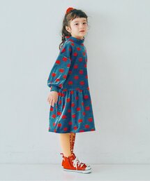 SOOR PLOOM チェック柄ワンピース 4yr/104cm チェック長袖ワンピース(120cm 紺): キッズ - ナルミヤ
