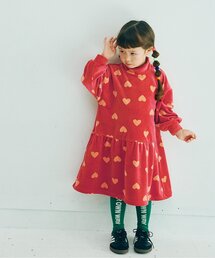 p.premier（ピードットプルミエ）の「【ジュニア対応】ベロアタッチのメルティ起毛フリースぬくぬくワンピース（ワンピース・キッズ）」