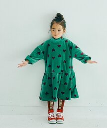 p.premier | 【ジュニア対応】ベロアタッチのメルティ起毛フリースぬくぬくワンピース(ワンピース)