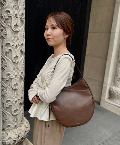 gemeil(ジェムイル)の「エッグワンショルダー(CE-1603)(ショルダーバッグ・レディース・ブラック/ベージュ/ダークブラウン・FREE)」の21枚目の写真