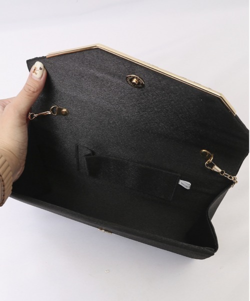BACKYARD FAMILY（バックヤードファミリー）の「パーティーバッグ クラッチバッグ ミニバッグ bag3032（クラッチバッグ・レディース・シルバー/ベージュ/ブラック・FREE）」の18枚目の写真