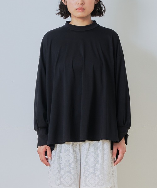 WHYTO.(ホワイト)の「「WHYTO. / ホワイト」AラインフレアTシャツ(Tシャツ/カットソー・レディース・パープル/ブラック/オフホワイト・38/36)」の20枚目の写真