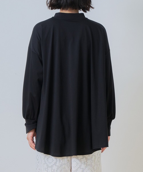 WHYTO.(ホワイト)の「「WHYTO. / ホワイト」AラインフレアTシャツ(Tシャツ/カットソー・レディース・パープル/ブラック/オフホワイト・38/36)」の22枚目の写真