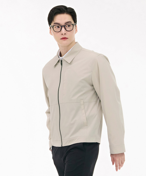 CHASECULT(チェイスカルト)の「男性ストレッチカラージップアップジャケット-ベージュ(その他アウター・メンズ・ベージュ・100/95/105)」の3枚目の写真
