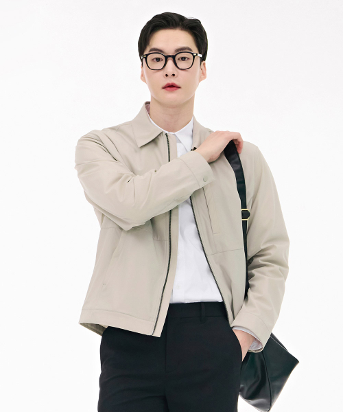 CHASECULT(チェイスカルト)の「男性ストレッチカラージップアップジャケット-ベージュ(その他アウター・メンズ・ベージュ・100/95/105)」の4枚目の写真